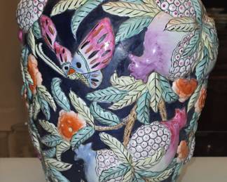 Vintage large Chinese pomegranate jar