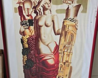Vintage 1937 Worlds Fair signed poster by Jean Dupas 
