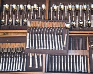 Kirk Pewter Bamboo Design Flatware
