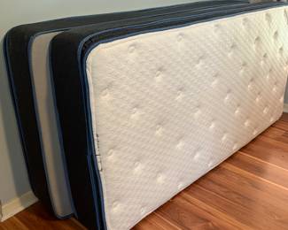 Two twin mattresses