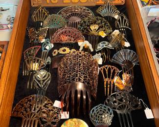 Early Minnesota License Plates and Victorian hair combs