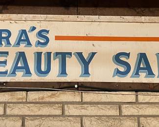 Hand Painted Salon Sign