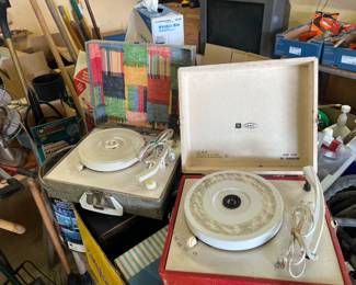 Vintage 45 record Players