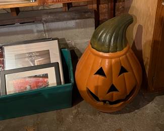 Huge ceramic pumpkin
