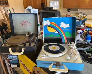 Vintage 45 record Players