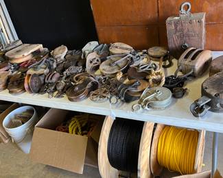 Antique Block and Tackle Pulleys