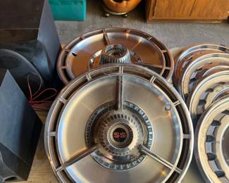 Set of 4 excellent condition 60s SS hubcaps