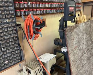 Compressor and Craftsman band saw