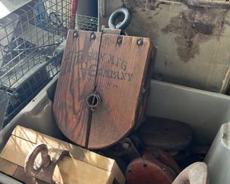 Antique Block and Tackle Pulleys