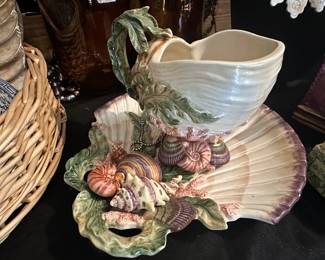 Fitz and Floyd Oceana Collection Plate and Serving Dish