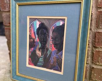 John Holyfield, "Sweet Gospel Trio," Print, 12" w x 14.15" h, Framed
