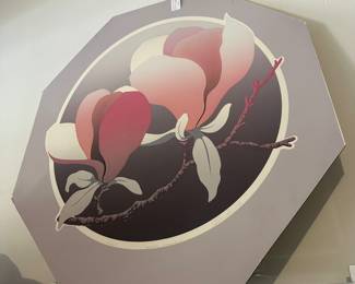 Warren Woodward, "Saucer Magnolia," Serigraph, Edition 50/500, 35" w x 35" h, 