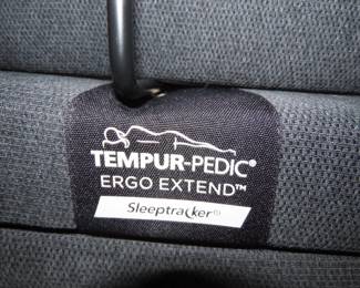 King size tempurpedic adjustable bed