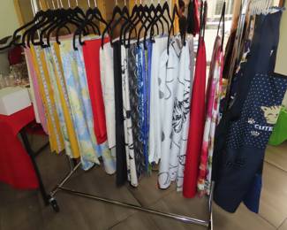 Lots of table cloths.
