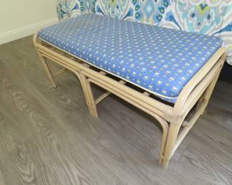 Bamboo bed bench.
