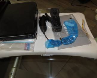 Wii fitness console and package.
