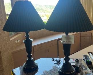 Pair if asian style lamps