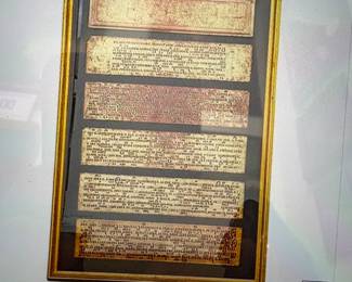 Burmese prayer board art