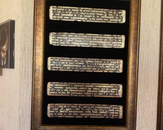 Burmese prayer boards art, there are two