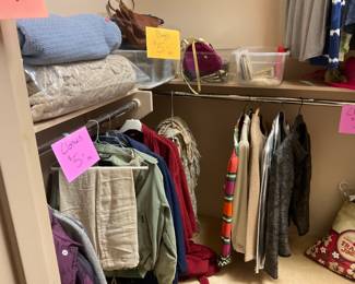 Clothes, blankets