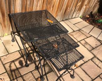 Wrought Iron Nesting Tables