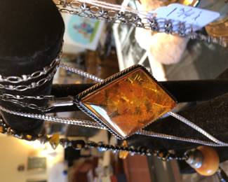 Large Baltic Amber Pendant