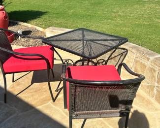 Several sets of patio furniture