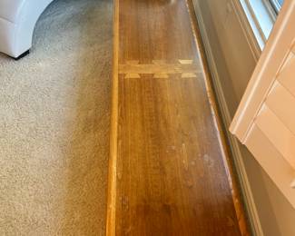 Mid Century Lane Coffee Table/Bench with dove tail design