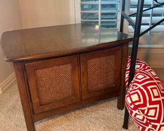 Mid-century modern walnut side table