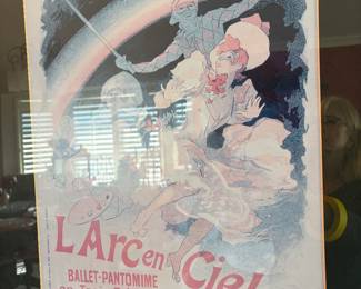 Folies Berger L Arc En Ciel Poster Framed 