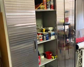 Seville Classics Ultra HD Full Door Storage cabinet on wheels 72" x 36" x 18"