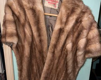 vintage mink fur stole from Levy Rosenfield’s