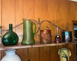 Uranium glass pitcher