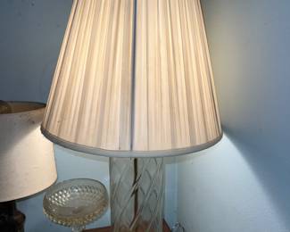 Vintage glass lamp