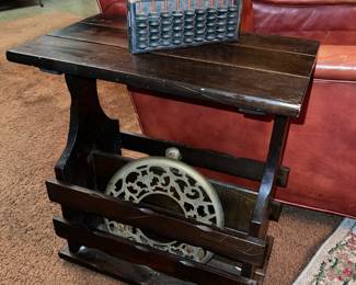 Vintage Side table & magazine rack