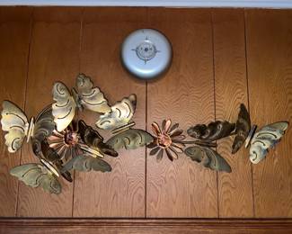 Brass Butterfly metal wall art