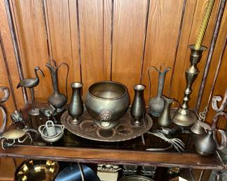 Large amount of Brass decor