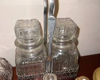 vintage silver-plated pickle castor