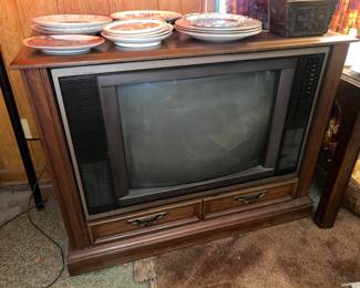 Mid-century console tv