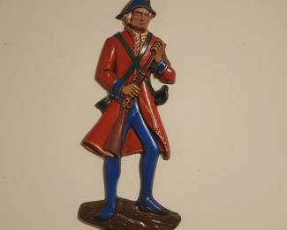 Vintage Wall Art of Colonial Soldier
