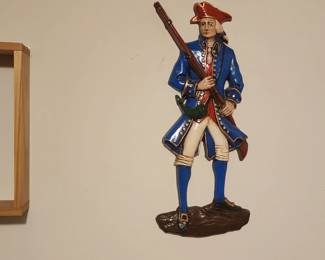 Vintage Wall Art of Colonial Soldier