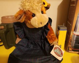 Plush Cow with Dress and original tag