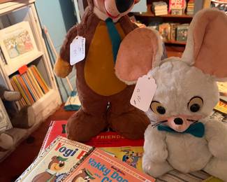 Yogi Bear stuffed toy and books 