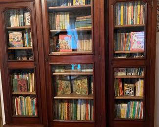 Large 3 pc Victorian display cabinet 