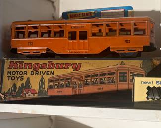 Kingsbury trolley car in box