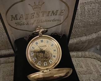 Majestime watch and chain 