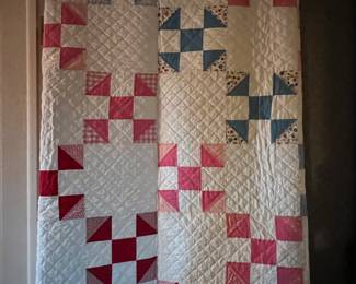 Hand stitched and quilted quilt
