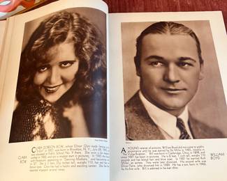 Open book of star photos