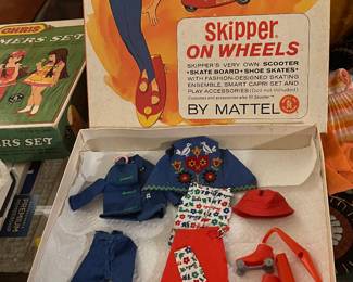 Skipper on wheels box complete w clothes and accessories 