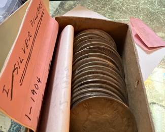 Silver dollars. 1921-22,23 ,28